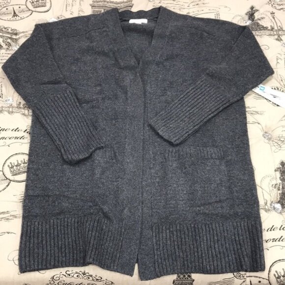 Treasure & Bond Throw-On Cotton & Wool Blend Cardigan - Picture 3 of 3